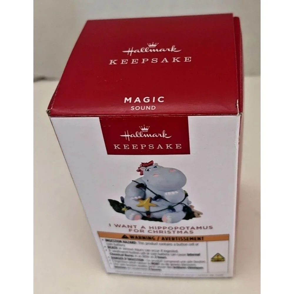 2025 Hallmark Keepsake I Want A Hippopotamus For Christmas Musical Ornament NIB